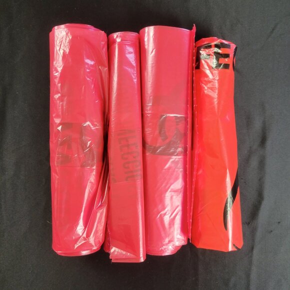 Lot of 30 Biohazard Plastic Bags Red Halloween Cosplay Decorations Zombie - Picture 4 of 10